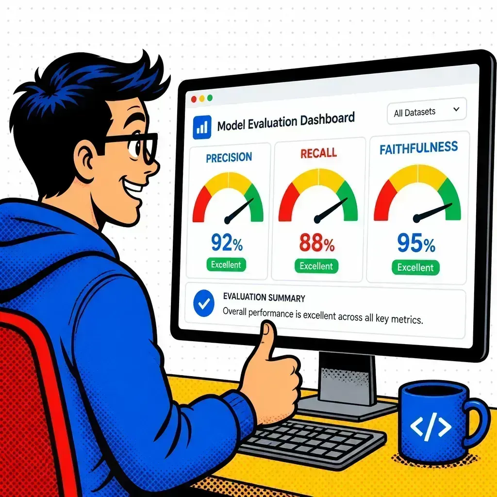 Evaluation harness illustration