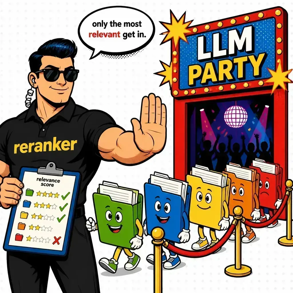Two-stage retrieval with reranker