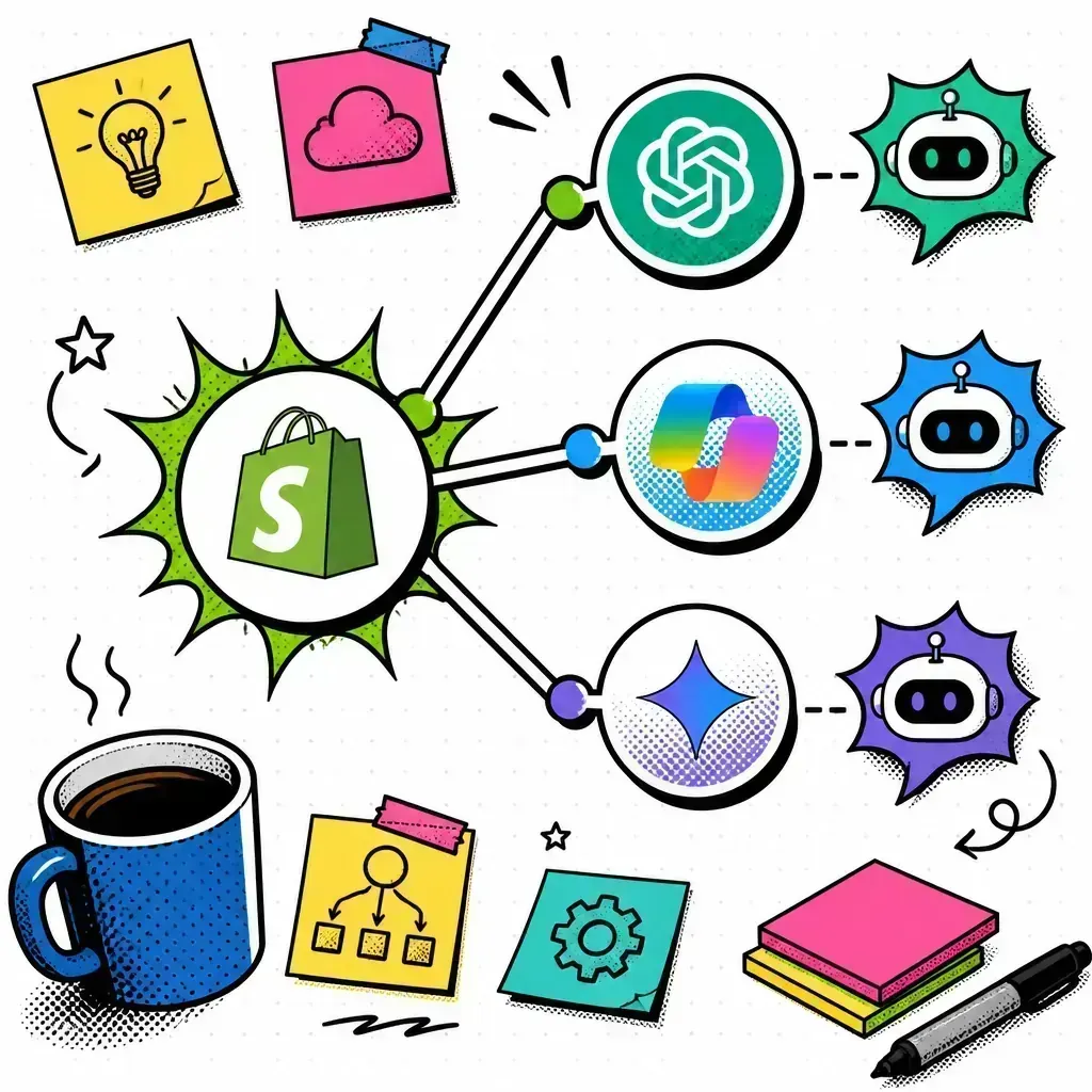 MCP + Shopify architecture diagram
