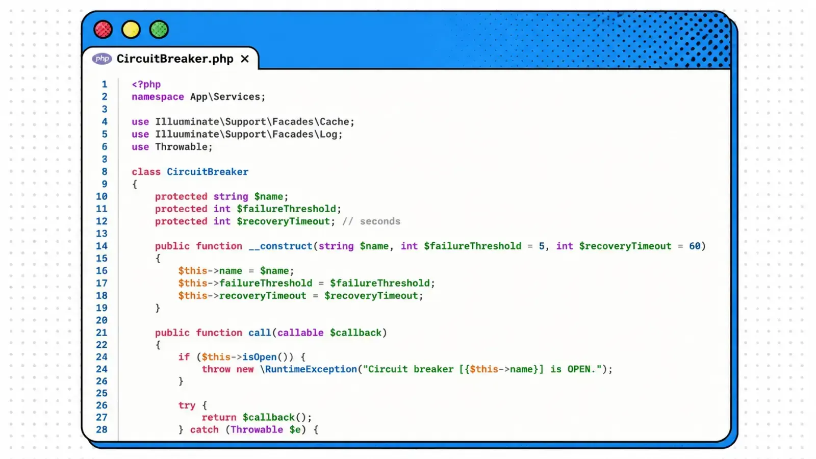 Circuit breaker wrapper around a vector-db client