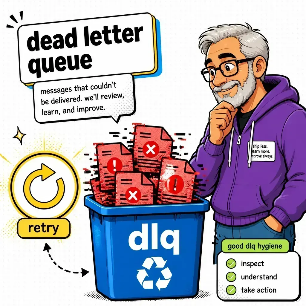 Retry strategy and dead-letter quarantine flow