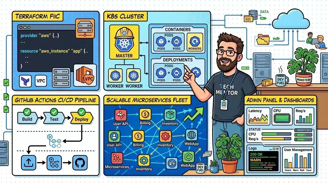 Cloud infrastructure overview — GKE, Pub/Sub, managed databases